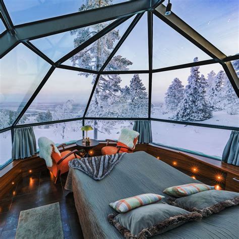 The View From An Igloo Room At The Kakslauttanen Arctic Resort