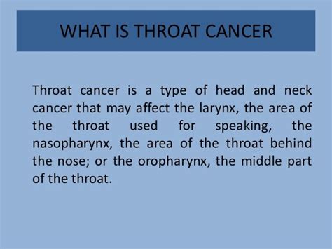 Throat Cancer