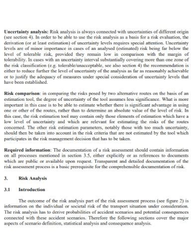 Transport Risk Assessment Examples Format Pdf Examples