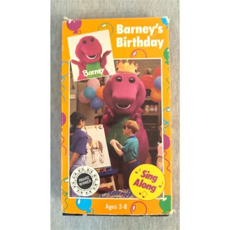 Barney S Birthday Sing Along Vhs Tape Please Read Sexiz Pix