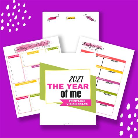 Printable Vision Board Template • Professional Momma