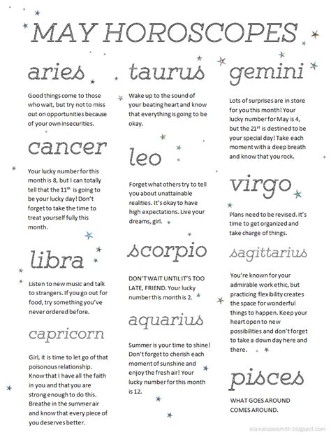 May Horoscopes The Losers Guide To Life