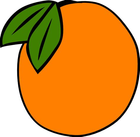 Orange Fruit Stencil Clipart Best