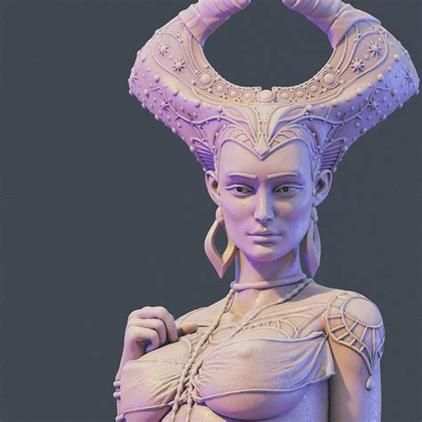3d Printable The Priestess By Thesurrealfactory
