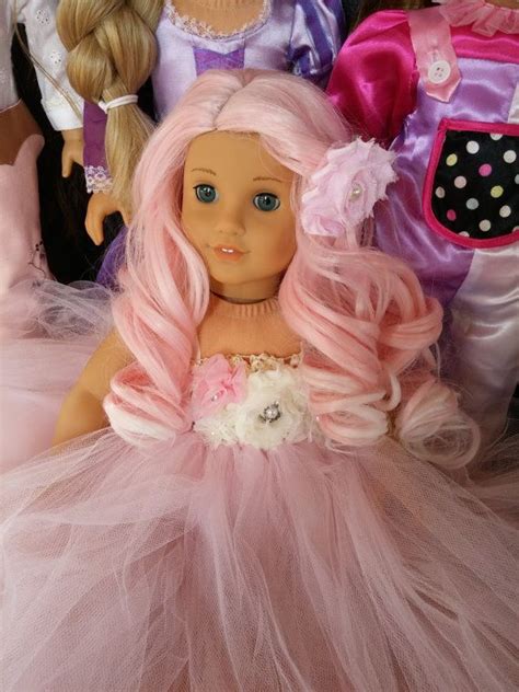 18 Inch Custom American Girl Doll With Pink By Zazoucustomdolls