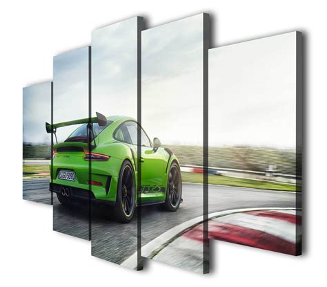 Porsche 911 Gt3 Rs Canvas Wall Decor Print Porsche Art Etsy