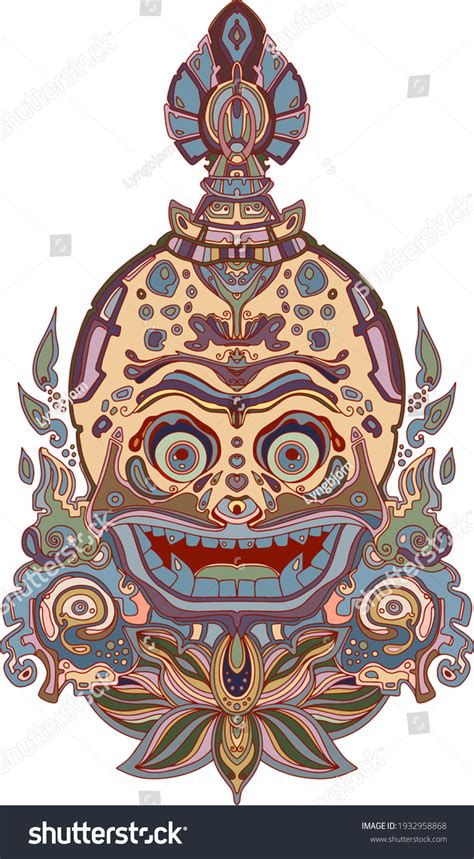 Tibetan Mask Tattoo