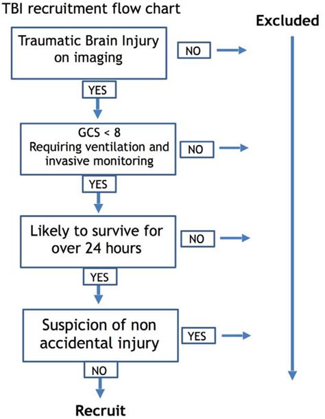 Flow Chart Demonstrating The Recruitment Of Pediatric Traumatic Brain