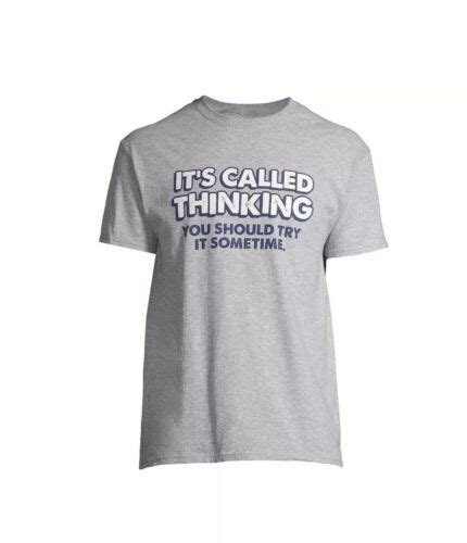 Its Called Thinking You Should Try It Sometime Gray Short S Graphic T