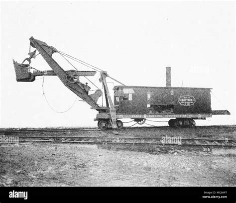 A Railroad Shovel By Bucyrus The Boom Rotates Independently Of The Cab
