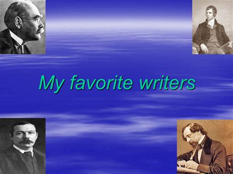 Презентація на тему My Favorite Writers — презентації з англійської