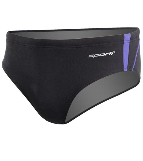 Sporti Poly Pro Splice Brief Swimsuit 26 Blackpurple