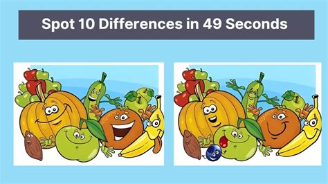 Spot The Difference Can You Spot 10 Differences In 49 Seconds