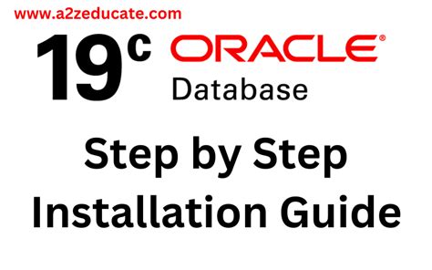 Oracle 19c Step By Step Installation Guide On Oracle Linux 8 A2z Educate
