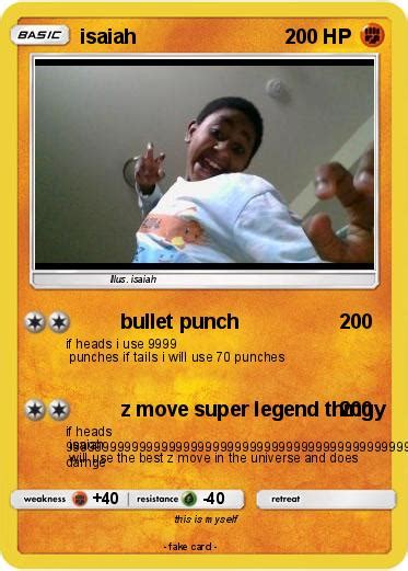 pokémon isaiah 171 171 bullet punch my pokemon card