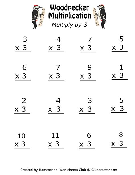 Multiplication Worksheet 4s