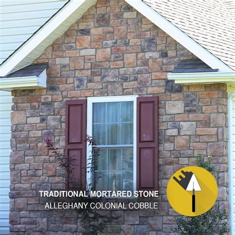 M Rock Alleghany Colonial Cobble 8 Sq Ft Manufactured Stone Veneer