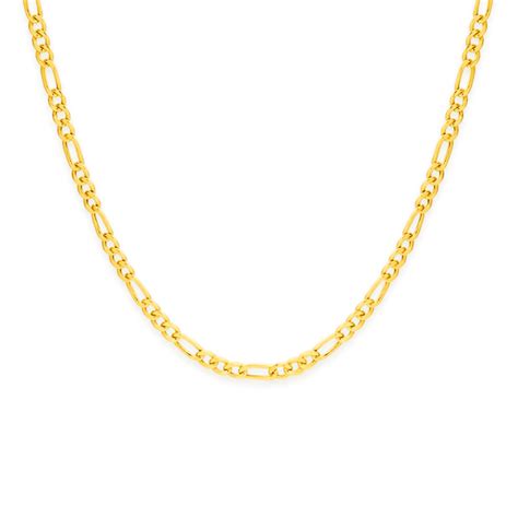 9ct Gold 50cm Hollow Figaro 31 Chain Prouds