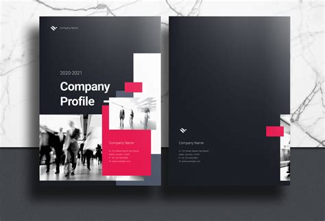 Company Profile Template Free Unselldesign Blog Hồng