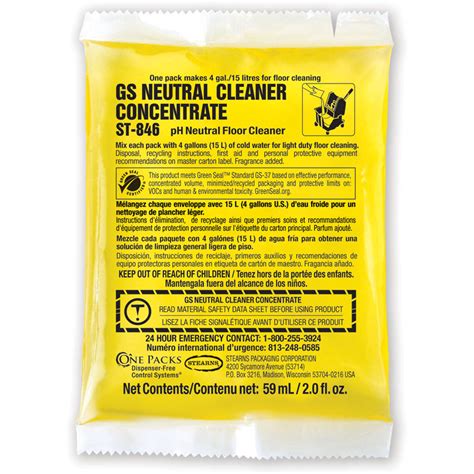 One Packs Gs Neutral Cleaner Concentrate Floormatshop Commercial