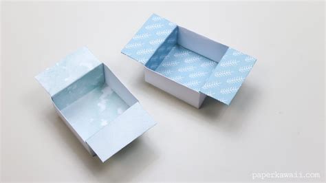 Origami Open Box Instructions Paper Kawaii