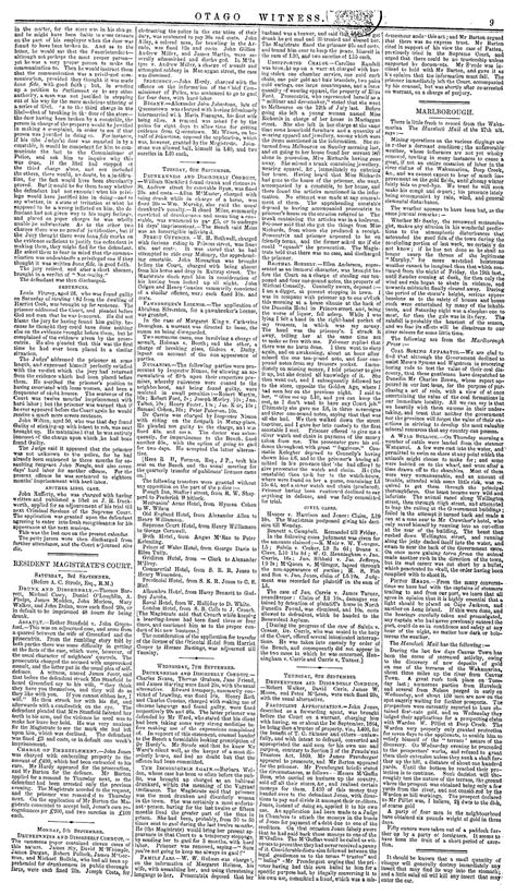 papers past newspapers otago witness 10 september 1864 page 9