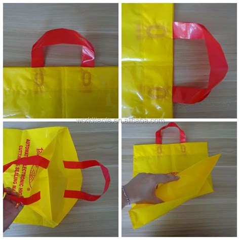Soft Loop Handle Plastic Bag Special Designed Hdpe Plastic Shopping Bag