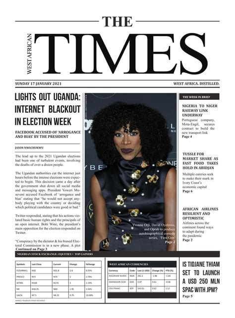 West African Times January 17 2021 Newspaper Get Your Digital