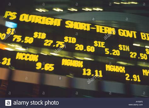 Example of stock symbol (ticker). Electronic stock ticker tape Stock Photo: 1791476 - Alamy
