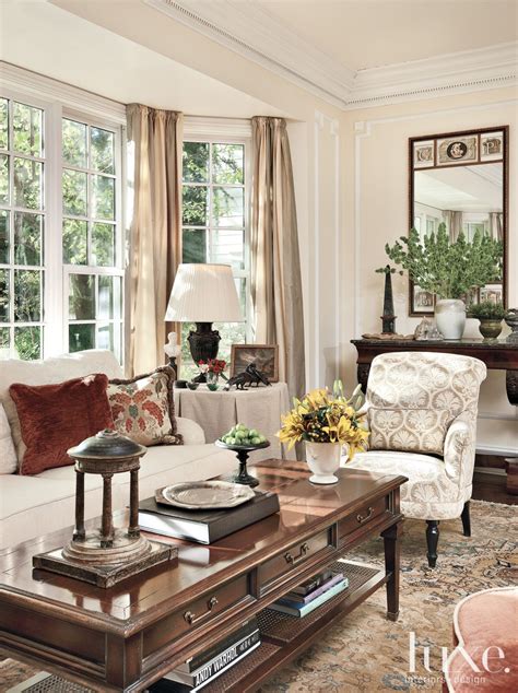 Bay window benches window seats window desk curved bench curved wood curved walls interior and exterior interior design design design. Traditional Beige Living Room with Bay Window | LuxeSource ...