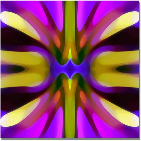 Tree Light Symmetry Magenta And Green By Amy Vangsgard