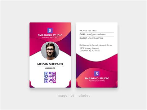 Corporate Id Card Template Uplabs