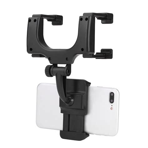Mgaxyff Universal Car Rear View Mirror Mount Phone Holder Stand For