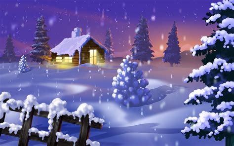 Free Download Beautiful Winter Night Wallpaper 1920x1200 For Your