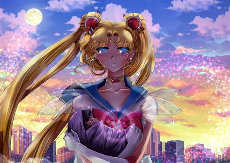 Sailor Moon And Hotaru By Asacrip On