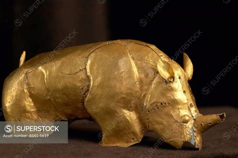 Gold Rhino Artifact Recovered From Mapungubwe Hill Northern Province