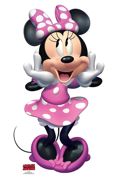 Lifesize Cardboard Cutout Of Minnie Mouse Buy Disney Character Cutouts