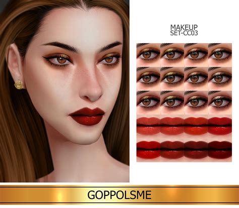 Goppols Me Gpme Gold Makeup Set Cc03 Download At Goppolsme Sims
