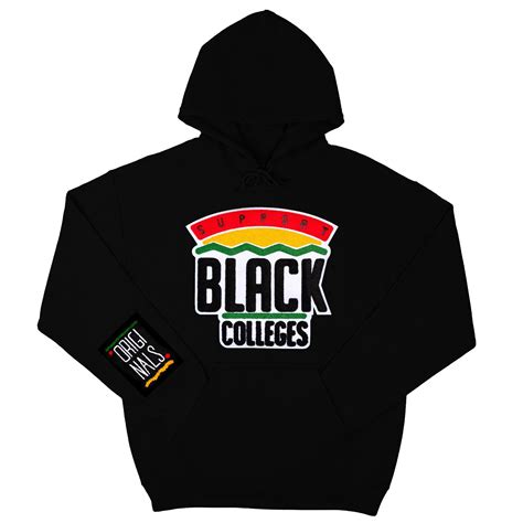 Support Black College Hoodie Black Supportblackcolleges