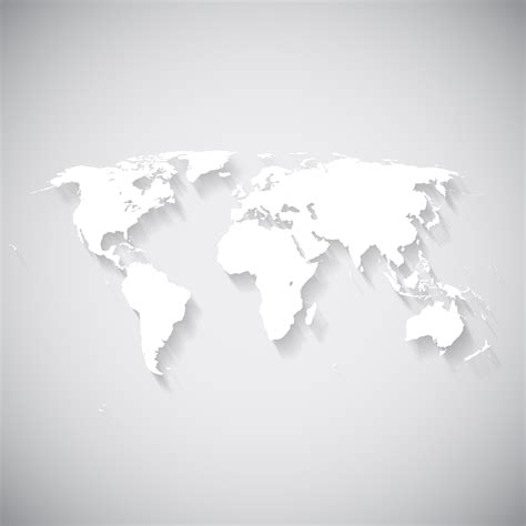 Mapa Mundo Em Branco