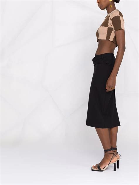 Jacquemus Patchwork Cropped Top Farfetch