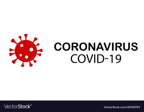 Coronavirus Warning Sign Royalty Free Vector Image