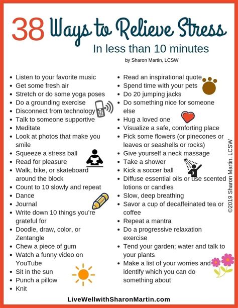 38 Ways To Relieve Stress Quickly