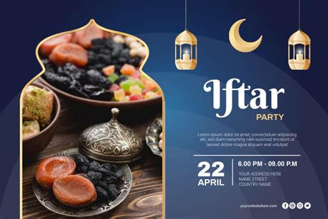 Iftar Party Ramadan Poster Banner Template Postermywall