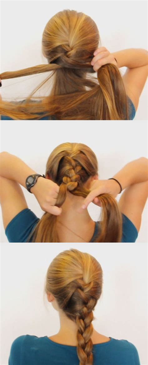 How To French Braid Your Own Hair Braiding Your Own Hair Braids Step By Step French Braid