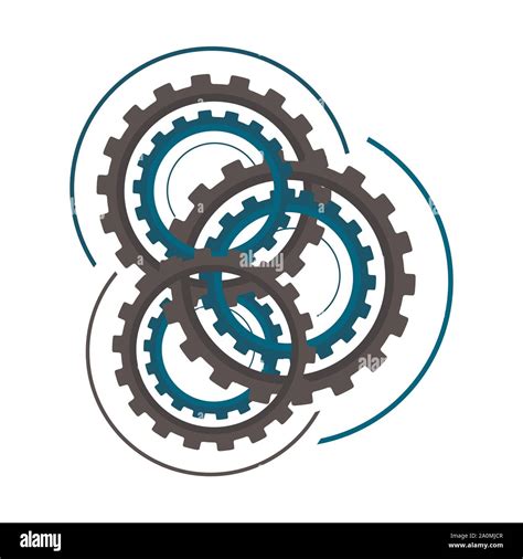 Gears And Cogs Vector Logo Design Icon Illustration Stock Vector Image