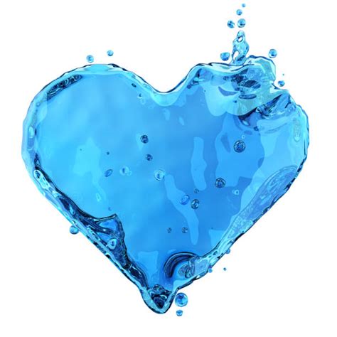 Water Splashing Into A Heart Shape Stock Photos Pictures And Royalty