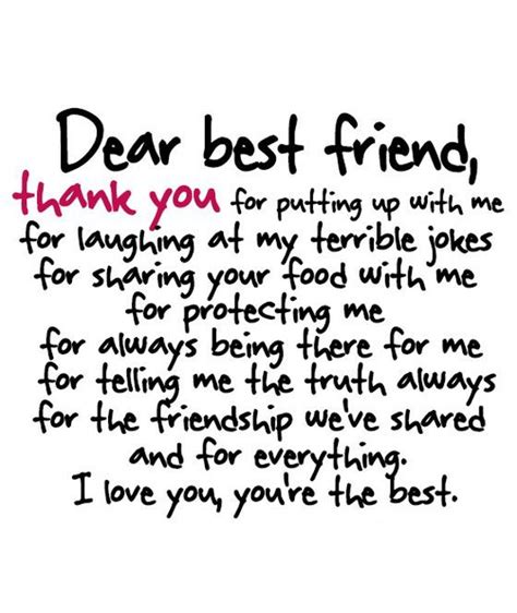 Maybe you would like to learn more about one of these? thank you letter to best friend 28 images thank you my ...