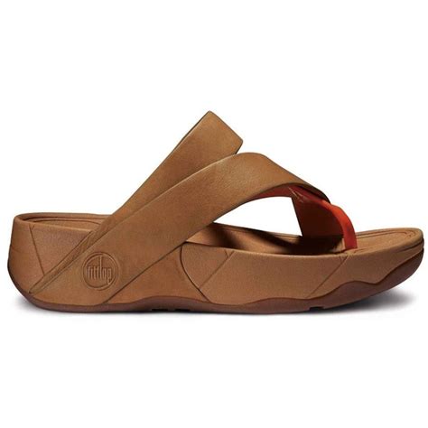 Fitflop Sling Womens Sandals Tan Leather Charles Clinkard