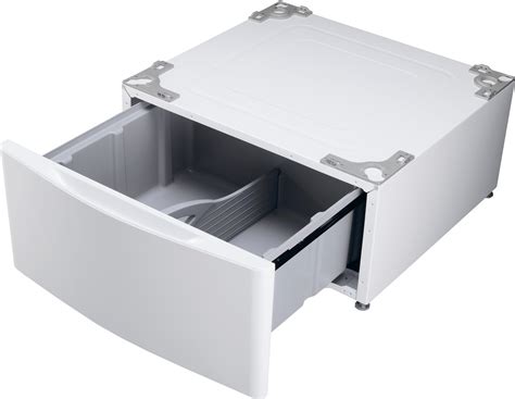 Lg 27 Laundry Pedestal With Storage Drawer White Wdp4w Best Buy